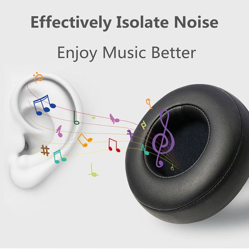 Koffmon Replacement Ear Pads Cushions Compatible with Beats Mixr On-Ear Headphones â€“ Soft Foam Ear Cups Covers Repair Parts (Black) - Image 3